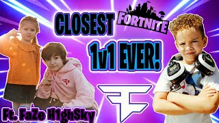 #FaZe5 FORTNITE Youngest GOATS in the Game - Duos With FaZe H1ghSky \& 1v1 vs H1ghSky's Sister Grace