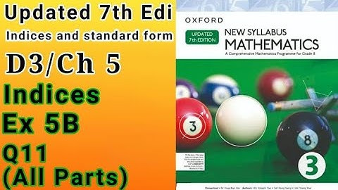 D3 math|Ch 5|Ex 5B|Q11_All_Parts|New Updated 7th Edition|New Oxford Mathematics 3|Sir Sajid Mehmood