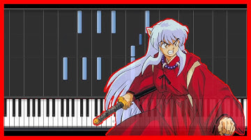 InuYasha - Affections Traveling Across Time I-Anime Cover-{easy piano tutorial}-(Synthesia)-HD