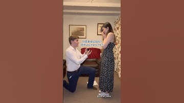 He secretly learned Chinese to Propose 😭😭😭 #fiance #proposal #engagement #love