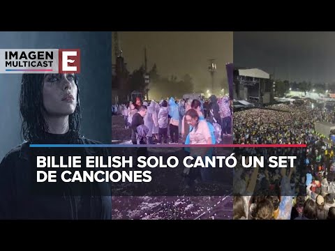 Billie Eilish cancela concierto en Foro Sol por lluvias en CDMX