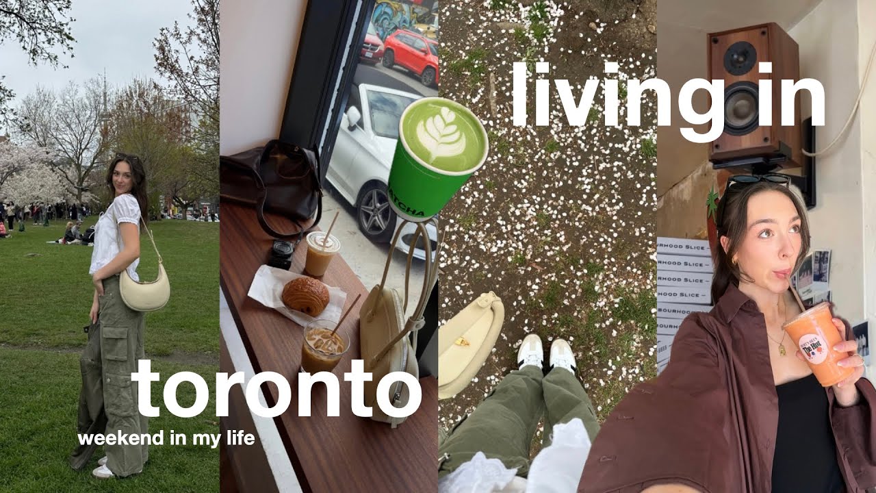 realistic weekend in my life living in Toronto🤍🏙️ exploring the city, slow moments at home & more