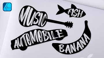 Easy Text Logos in Affinity Designer | Tutorial