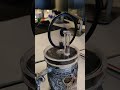 Stirling engine on a coffee cup