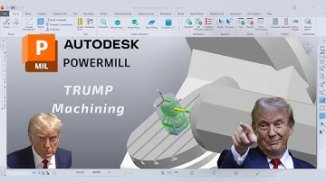 Trump Statue Machining - PowerMill English Tutorial For Beginners - CAM