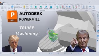 Trump Statue Machining - PowerMill English Tutorial For Beginners - CAM Wealth