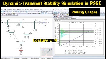 Dynamic Simulation in PSSE | Transient Stability Analysis in PSSE software | Lecture # 9