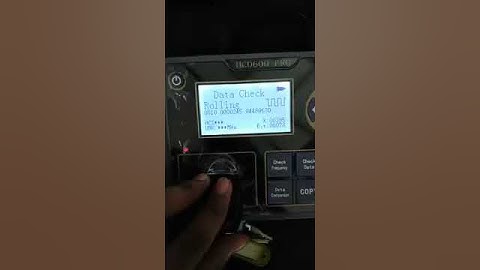 Check frequency car remote