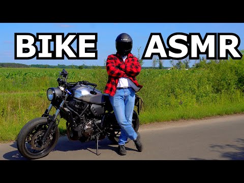 ASMR ON MY MOTORCYCLE - whisper, tapping, talking about mods and future changes