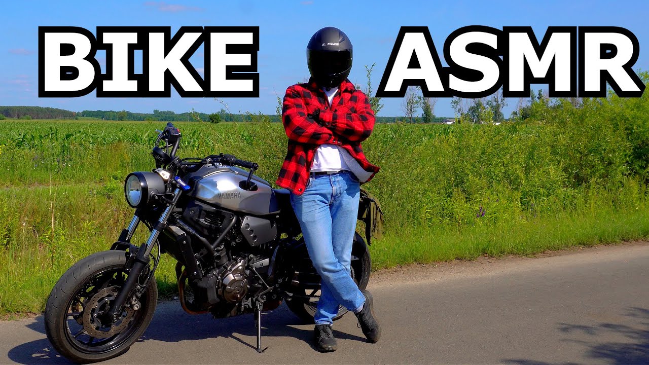 ASMR ON MY MOTORCYCLE - whisper, tapping, talking about mods and future changes