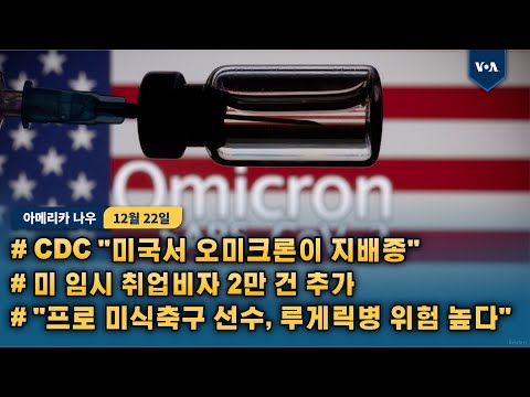 CDC &amp;quot;미국서 오미크론이 지배종...미 임시 <strong>취업비자</strong> 2만 건 추가