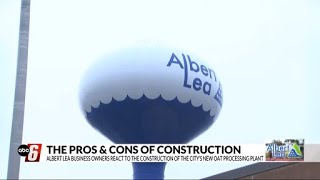 Albert Lea business owners react to the construction of the city s new oat processing plant