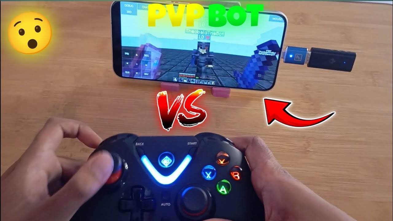 Minecraft Java Pvp Using Controller PvP Bot vs Controller Player 🤯 | Can Controller Win? (Minecraft Java ...