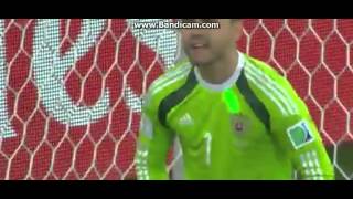 Игоря Акинфеева ослепили лазером / Fan Shines Laser On Igor Akinfeev(Ещё интересное видео - https://youtu.be/7zKFeEW04f8 Дни.ру: