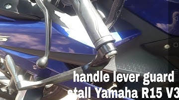 Handle lever guard stall Yamaha R15 V3 modification video