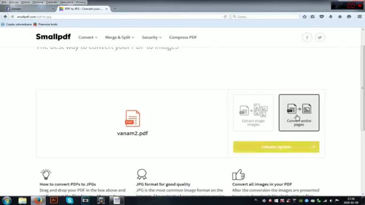 Poradnik Jak Szybko Przekonwertowac Pdf Na Jpg Youtube