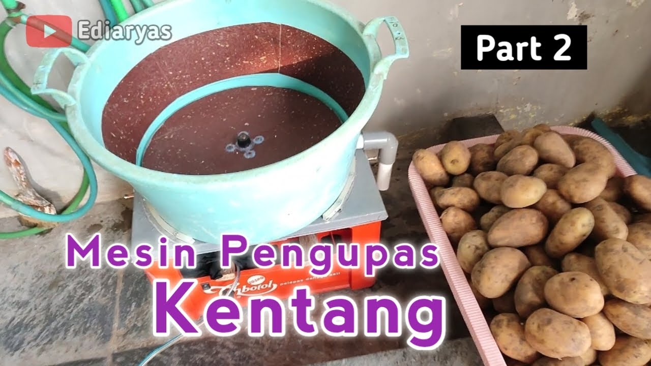 CARA MEMBUAT ALAT PENGUPAS KENTANG DARI DINAMO MESIN CUCI PART 2  l  DIY l 