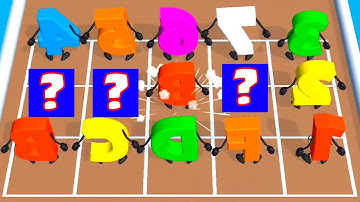 MERGE NUMBER LORE RUN 3D + MERGE ALPHABET LORE (1234567890)