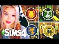 Every TINY HOME is a Different Hogwarts House // Sims 4 x Harry Potter Build Challenge