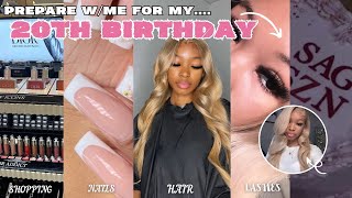 20TH BIRTHDAY GRWM: MAINTENANCE WEEK | hair + lashes + nails + shopping + more