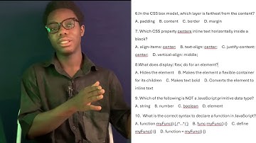 Multiple choice question on Web Development (HTML,CSS,JAVASCRIPT)