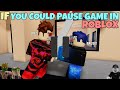 If You Could Pause Game In ROBLOX