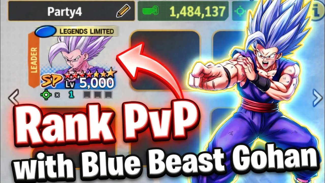 Ранговое PvP с Синим Зверем Гоханом 🔥 | Dragon Ball Legends PvP #dbl #dblegends #dragonballlegends