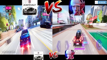 ASPHALT 9 VS ACE RACER GAMEPLAY  COMPARISON HIGH GRAPHICS 2021