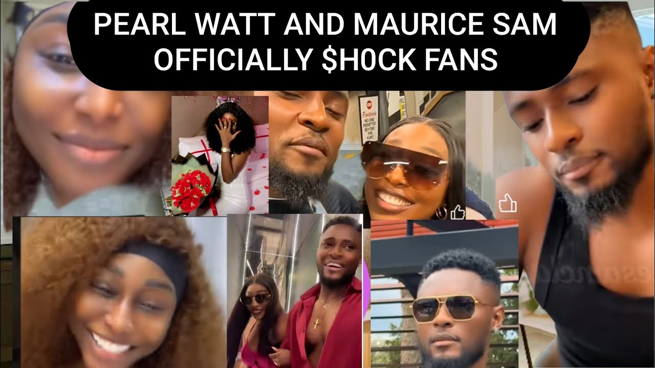 Перл Уотт и Морис Сэм официально сделали это в Южной Африке, когда фанаты их за это отреагировали.