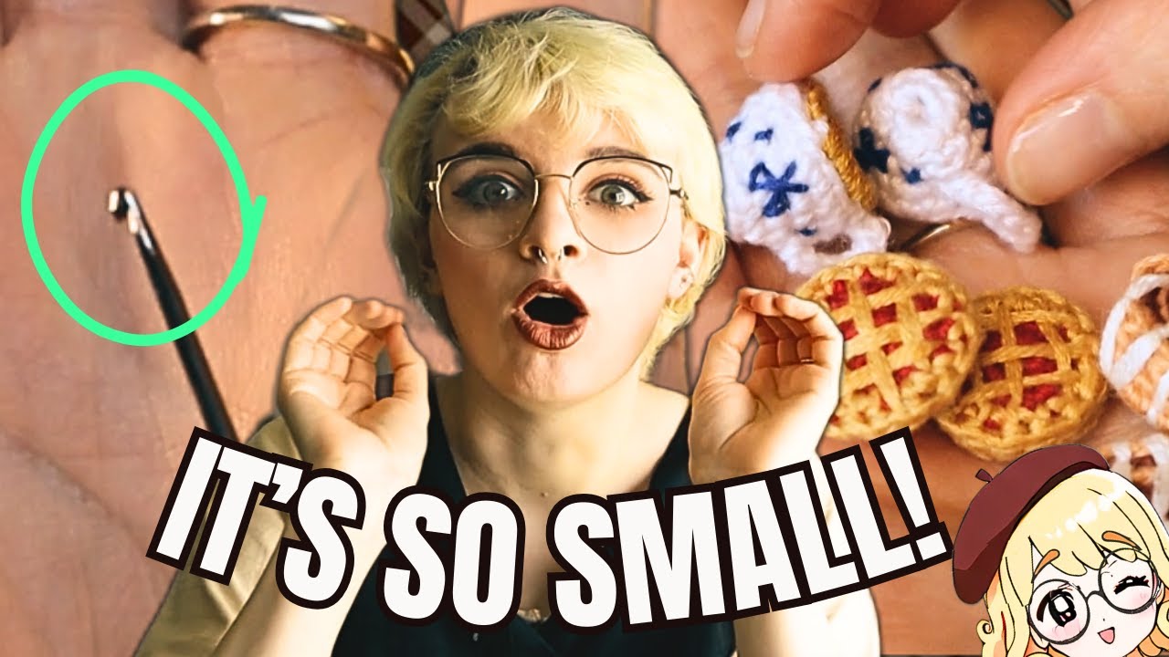 Первая попытка микровязания крючком | Серьги