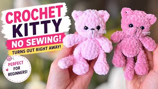 Pocket Kitty 'Purrfect Cat' | No-Sew Kitten Crochet Tutorial | Tiny Cat Amigurumi Crochet Pattern