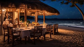 Saxophone Night Jazz | Saxophone Music for an Evening by the Beach with Relaxing Ocean Waves