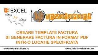 Creare Template Factura in Excel si generare factura in PDF