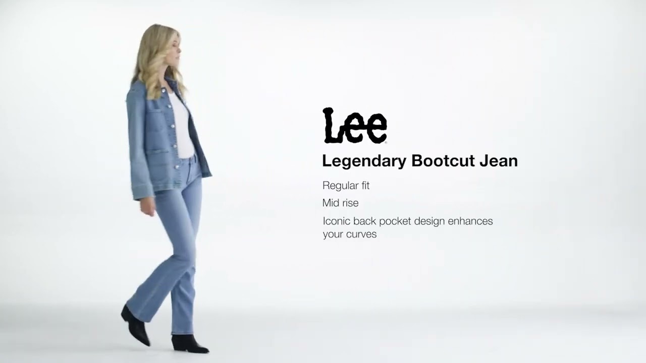 Lee Women's Mid Rise Bootcut Jeans