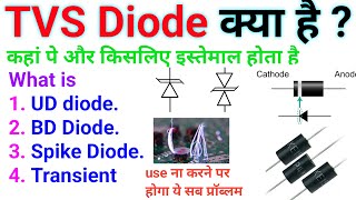 what is TVS Diode | Types of TVSD | why TVS diode necessary | working of TVS Diode | what UDD & BDD