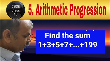 Find the sum 1+3+5+7+...+199