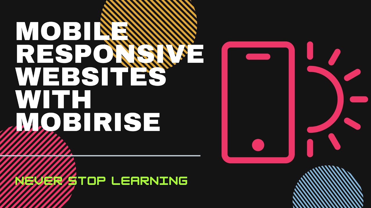 How To Create Mobile Responsive Websites With Mobirise. Brand New Over-The-Shoulder Video Series