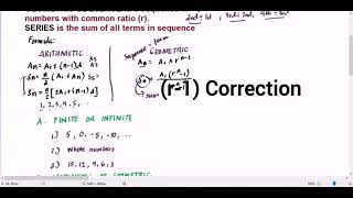 Arithmetic and Geometric | Series and Sequence | Common Difference and Common Ratio (REUPLOAD)