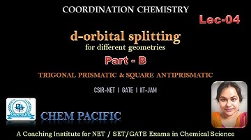 d-orbital splitting I Part-B  I TRIGONAL PRISMATIC & SQUARE ANTIPRISMATIC  I Coordination Chemistry