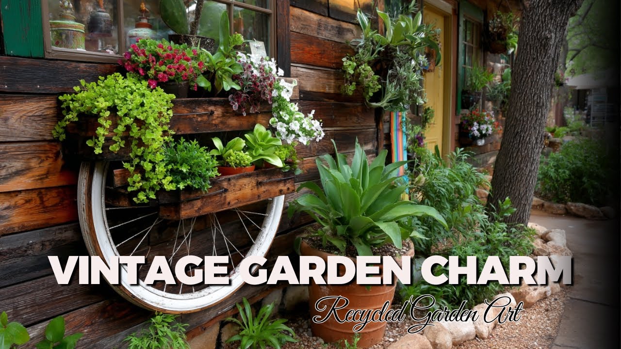 Modern Meets Vintage: Elegant Recycled Garden Art Ideas for Small Outdoor Retreats