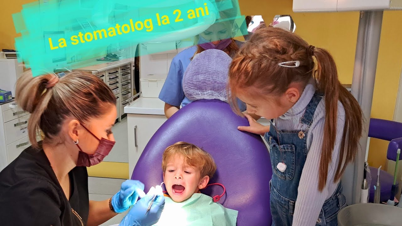 CUM STAU LA STOMATOLOG TOTI CEI 4 COPII//2 ani, 4 ani, 6 ani si 8 ani la dentist//dentist cu placere