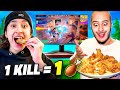 1 kill  1 wings de poulet sur fortnite   de 60 wings 