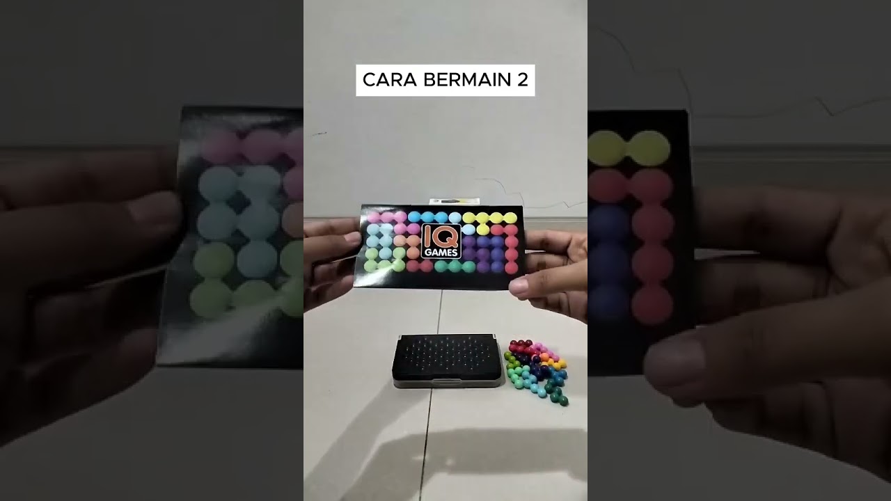 IQ Games 120 Challenges Brain Game Mainan Anak Asak Otak Teka Teki Susun Piramida Montessori