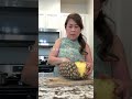 Fruit hack — here is an easy way to open and slice a pineapple 🍍!