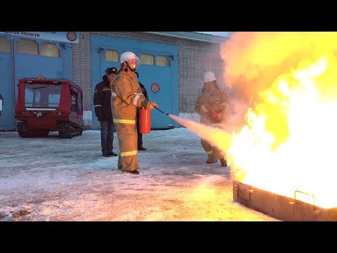 Интерактив: как потушить пожар при помощи огнетушителя