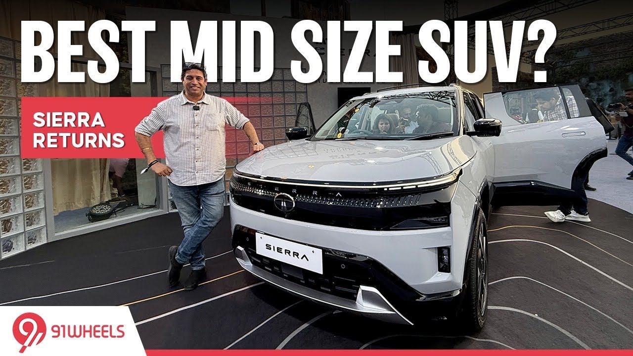 Бензиновый и дизельный Tata Sierra 2025 года уже здесь! Видеообзор салона и багажника