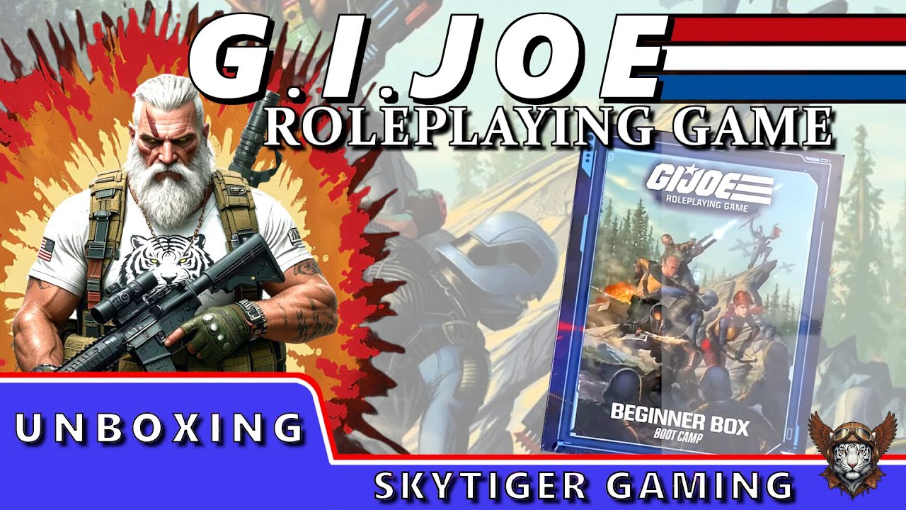 G.I. Joe Roleplaying Game Starter Box Bootcamp - Unboxing - with 