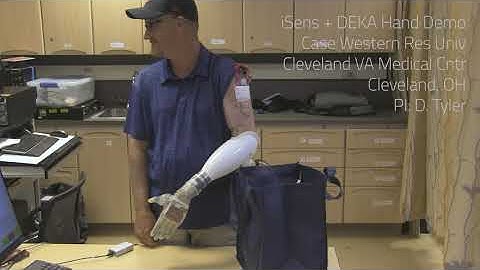 iSens System with DARPA DEKA Hand, Demo   Blind Grab