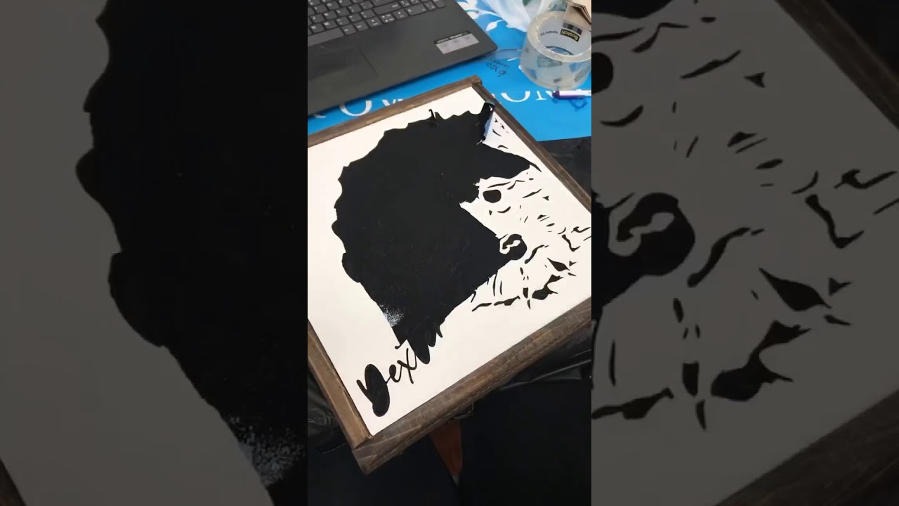 Removing Stencil Vinyl from Wood Sign YouTube
