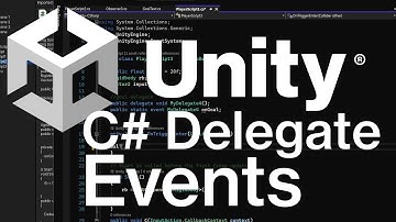 Unity C# Delegate Events (tutorial and demo)